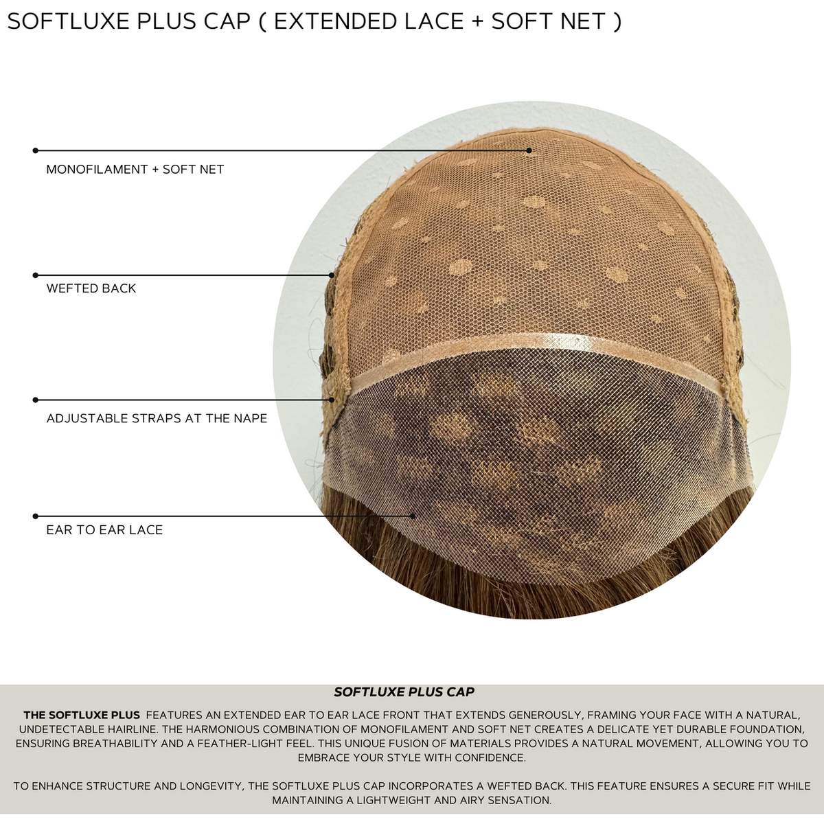 Findley | Amore | Softnet Lace Front Mono | Average | Color | Synthetic Wig