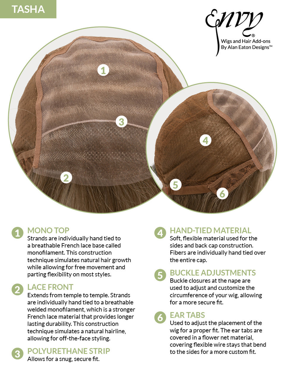 Envy Wigs Tasha  lace front hand tied cap 3