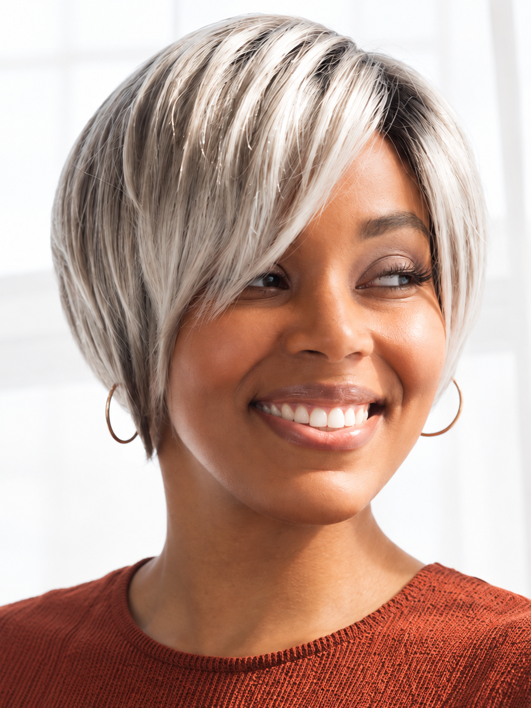 Vesper by Estetica – Lace Front Short Layered Synthetic Pixie Wig