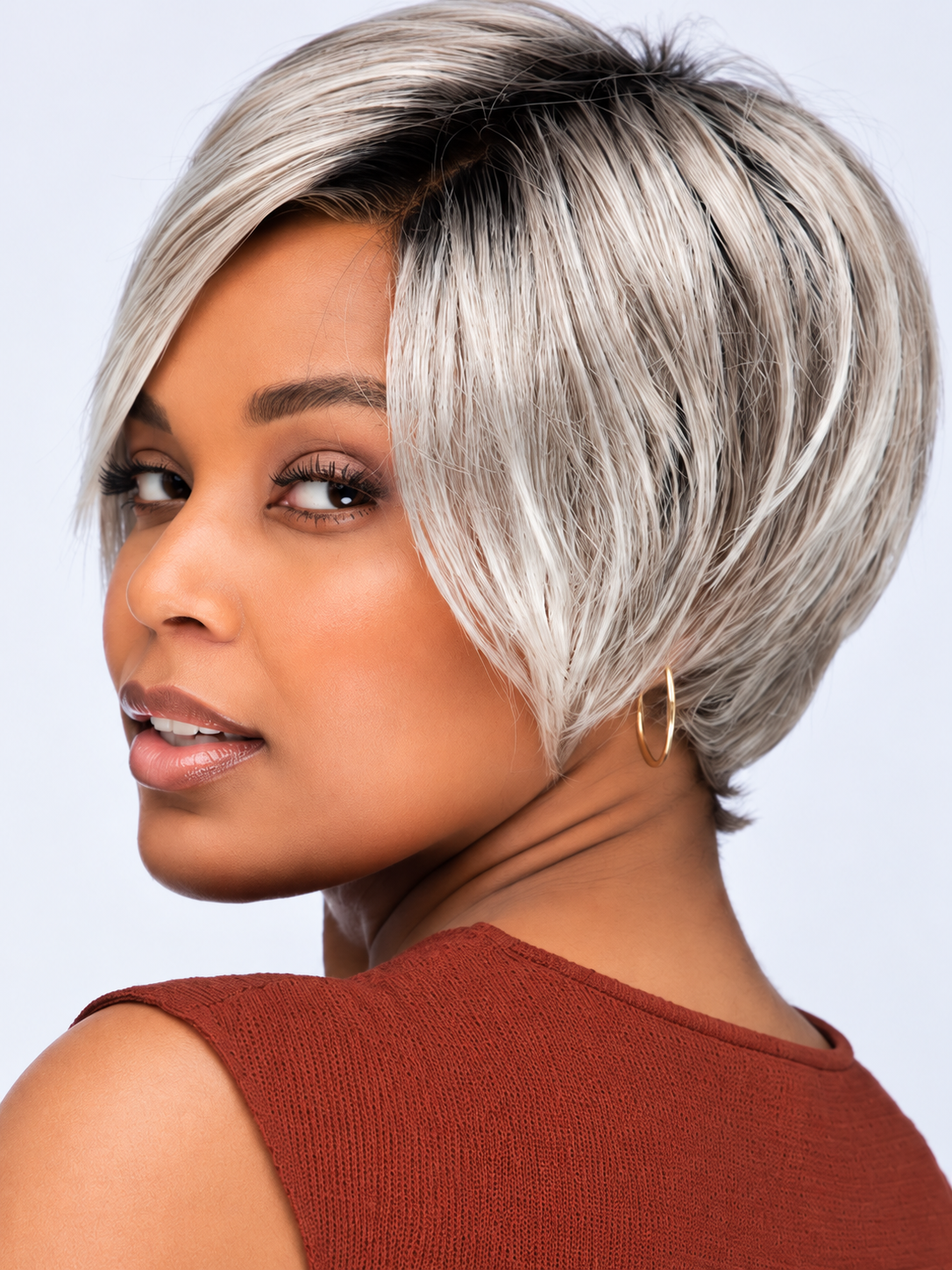 Vesper by Estetica – Lace Front Short Layered Synthetic Pixie Wig