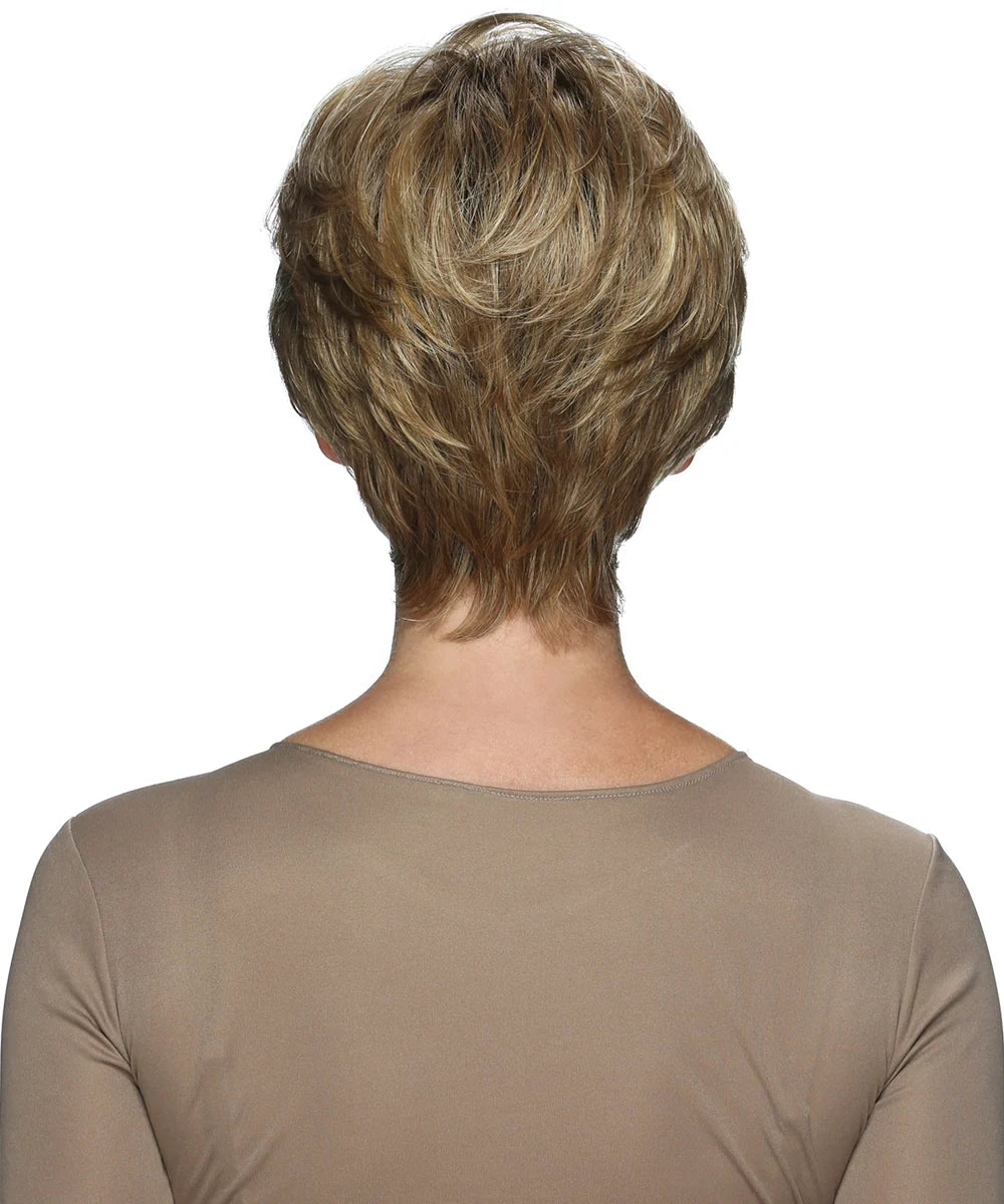 Billie | Estetica Designs | Pure Stretch Cap | Short Gamin Wig with Bangs