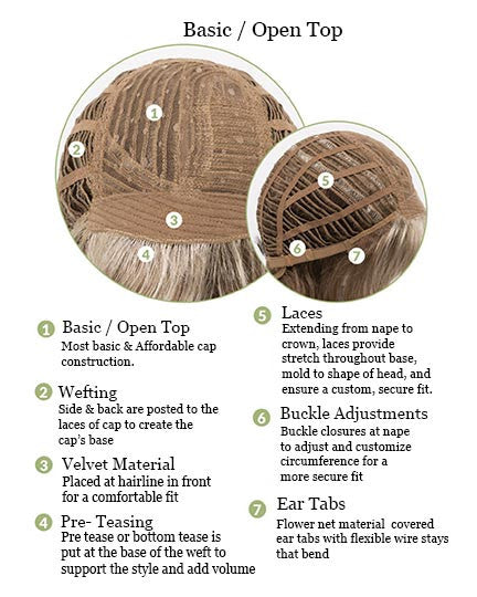 Gia | Envy Wigs |  Open Cap - cap style