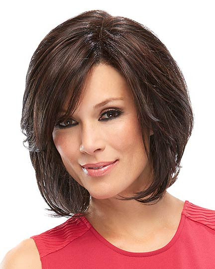 Elizabeth High Heat Synthetic Fiber Wig Front View