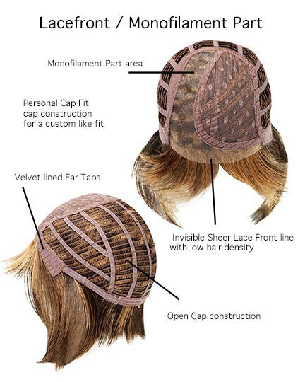 Everyday Elegant Wig by Gabor - Lace Front Mono Part Synthetic Average Cap