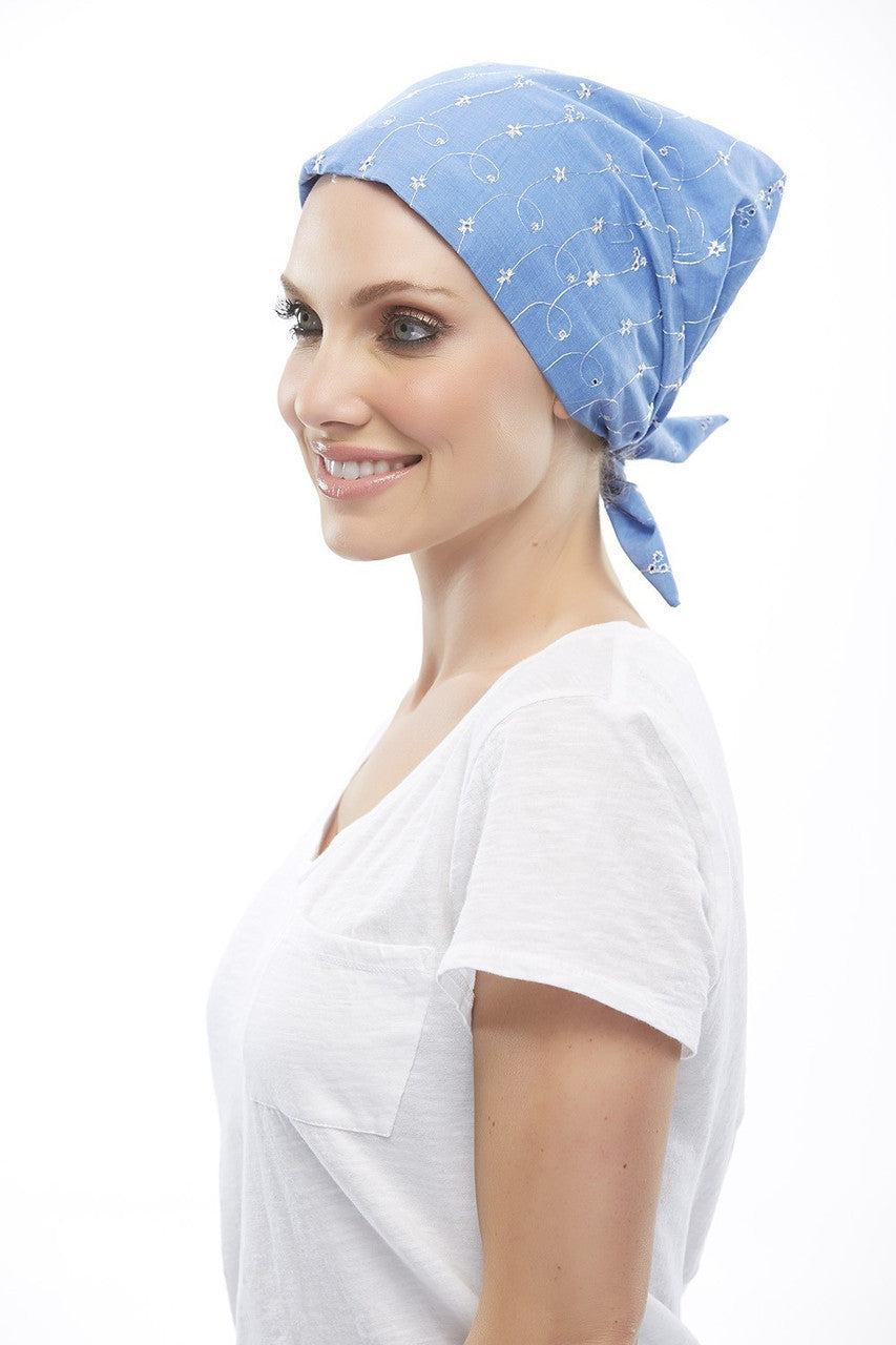 Eyelet Scarf by Jon Renau - Polycotton Headwear
