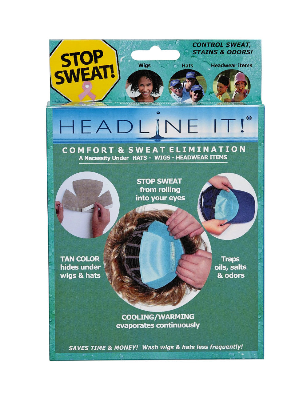 Headline It Wig Liners by Jon Renau - Disposable Wig Liners - Box of 10