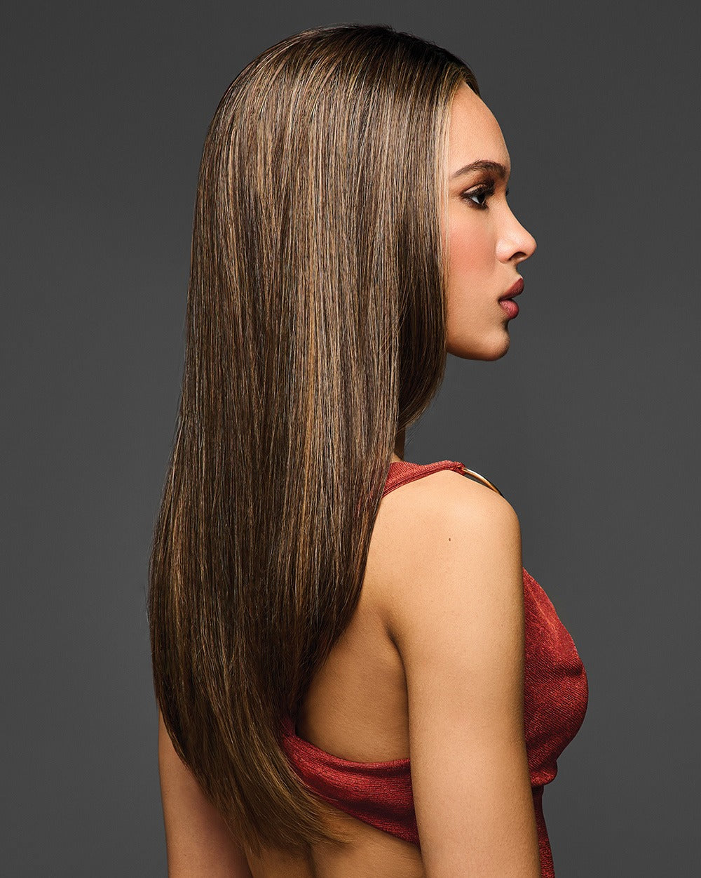 Double Tap by HairUWear Wig Long Layered Lace Front Monofilament Heat Friendly Synthetic
