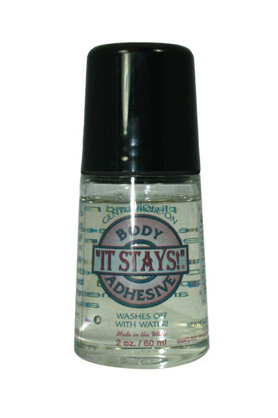 It Stays Body Adhesive by Jon Renau - Water-Soluble Body Adhesive 1 oz