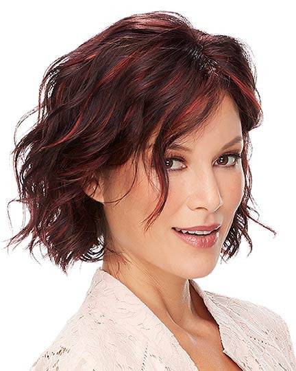January Petite Wig by Jon Renau - Lace Front Mono Wavy Synthetic Bob