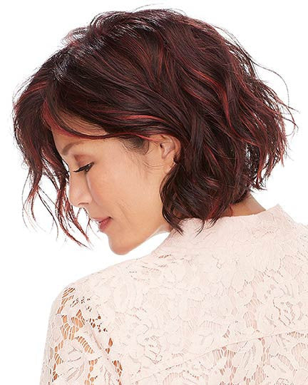 January Petite Wig by Jon Renau - Lace Front Mono Wavy Synthetic Bob
