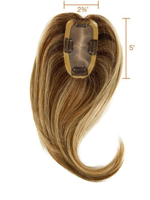 easiPart 12" Topper by Jon Renau - Mono Remy Human Hair