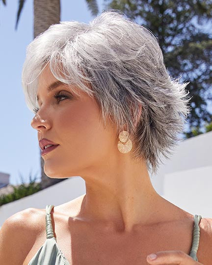 Nour | Noriko Wigs |  Classic cap | Silver Stone