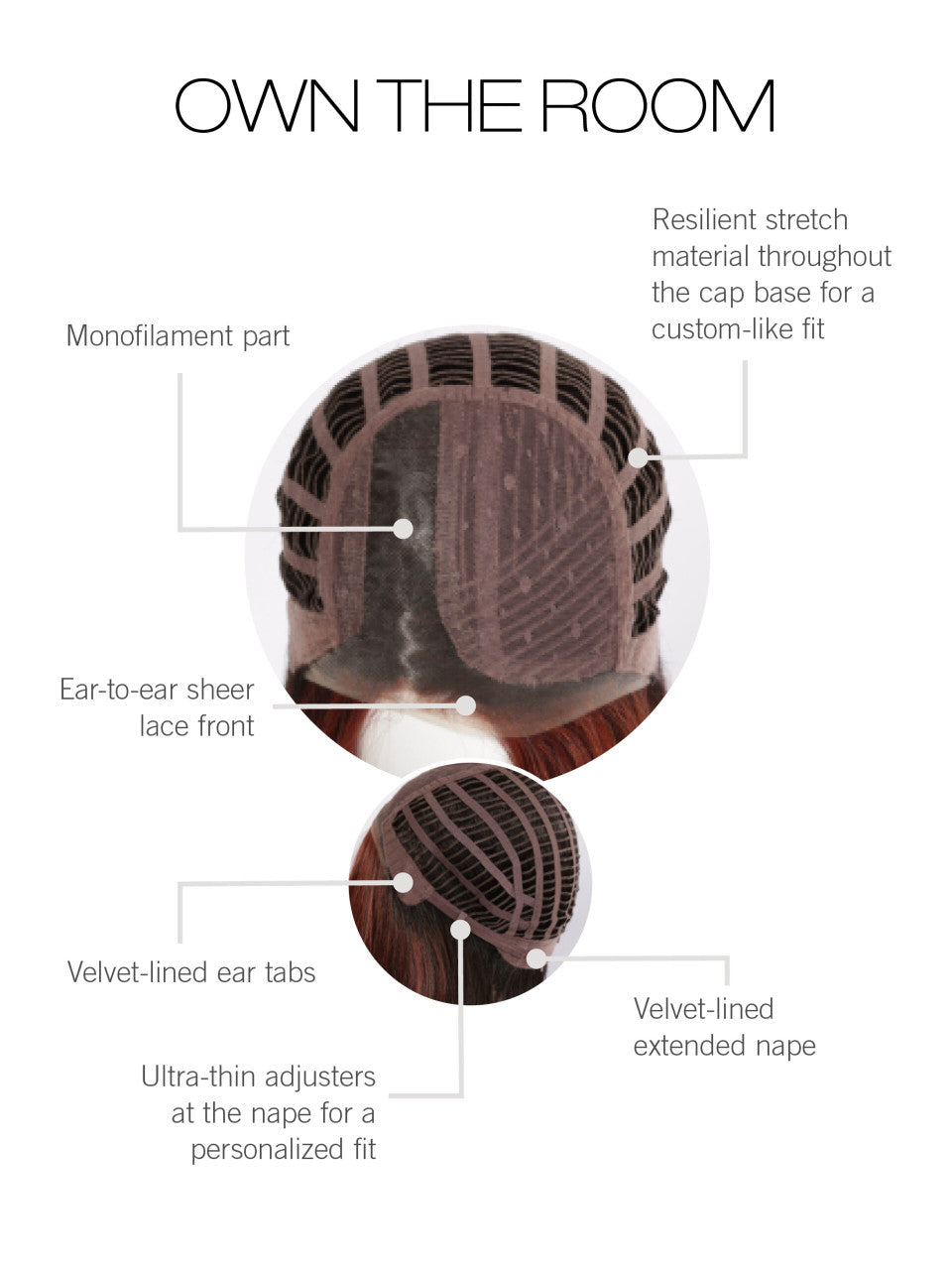 Own The Room Wig by Gabor - Lace Front Mono Part Heat-Friendly Average Cap