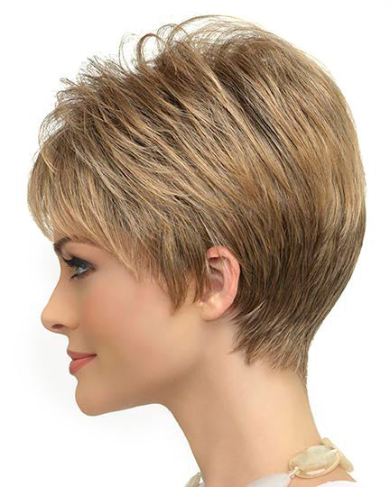 Petite Tiffany Mono Synthetic Hair by Envy Wigs Side View
