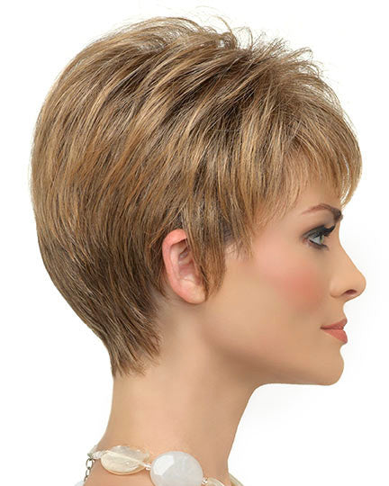 Petite Tiffany Mono Synthetic Hair by Envy Wigs Side View