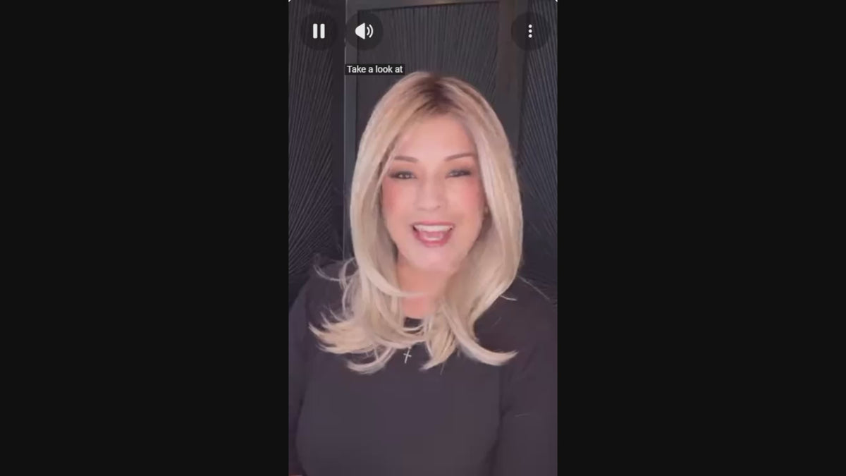 Load video: Alasia Super Wig by Ellen Wille - Lace Front Mono Part Heat Friendly Synthetic