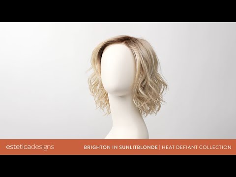 Load video: Brighton Wig by Estetica Designs - Lace Front Lace Part Heat Defiant Bob