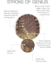 Stroke of Genius | Raquel Welch | Lace Front Lace Part - cap view